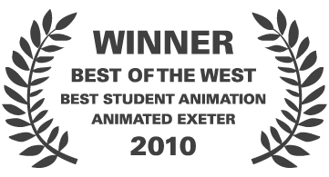 Winner Best of the West Best student animation Animated Exeter 2010
